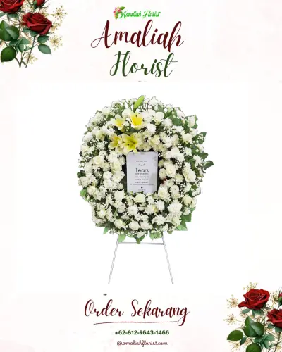 Krans Bunga Duka Cita di Kramat
